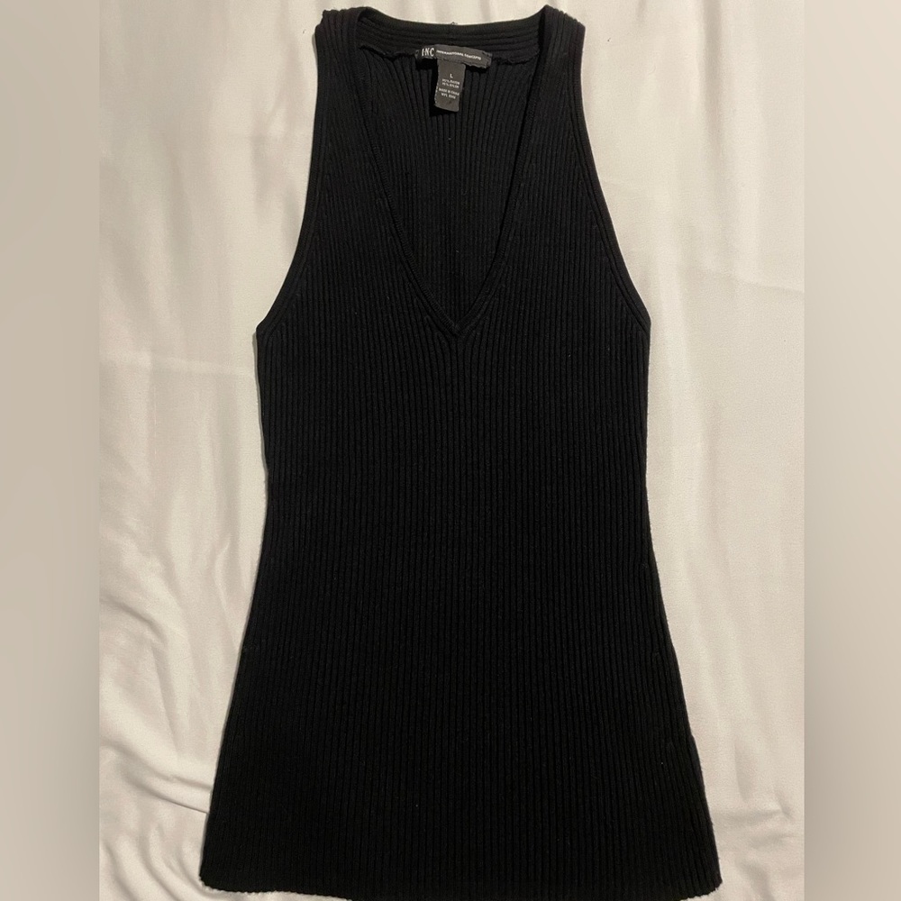 INC Black Tank Top